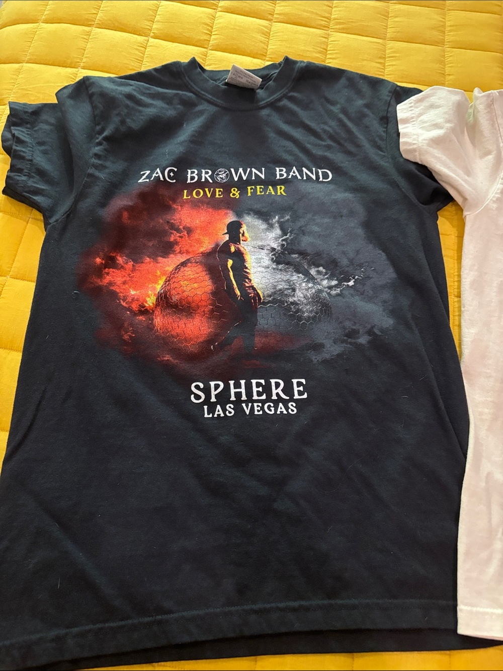Black Zac Brown Band "Love & Fear" Sphere Las Vegas Graphic Tee